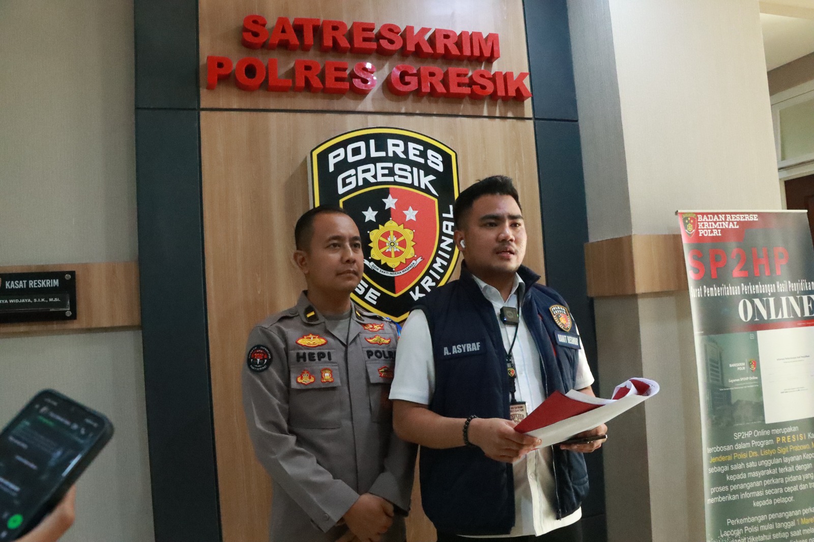 Satreskrim Polres Gresik Ringkus Pencuri Pakaian Dalam Wanita Videonya Viral di Medsos