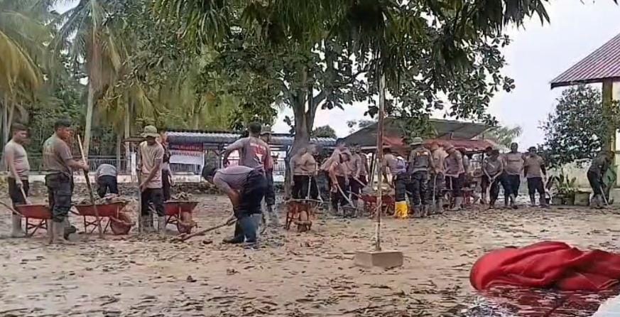 Gerak Cepat dalam Pemulihan Pascabencana, Polri Pastikan Sekolah di Aceh Utara Siap Digunakan