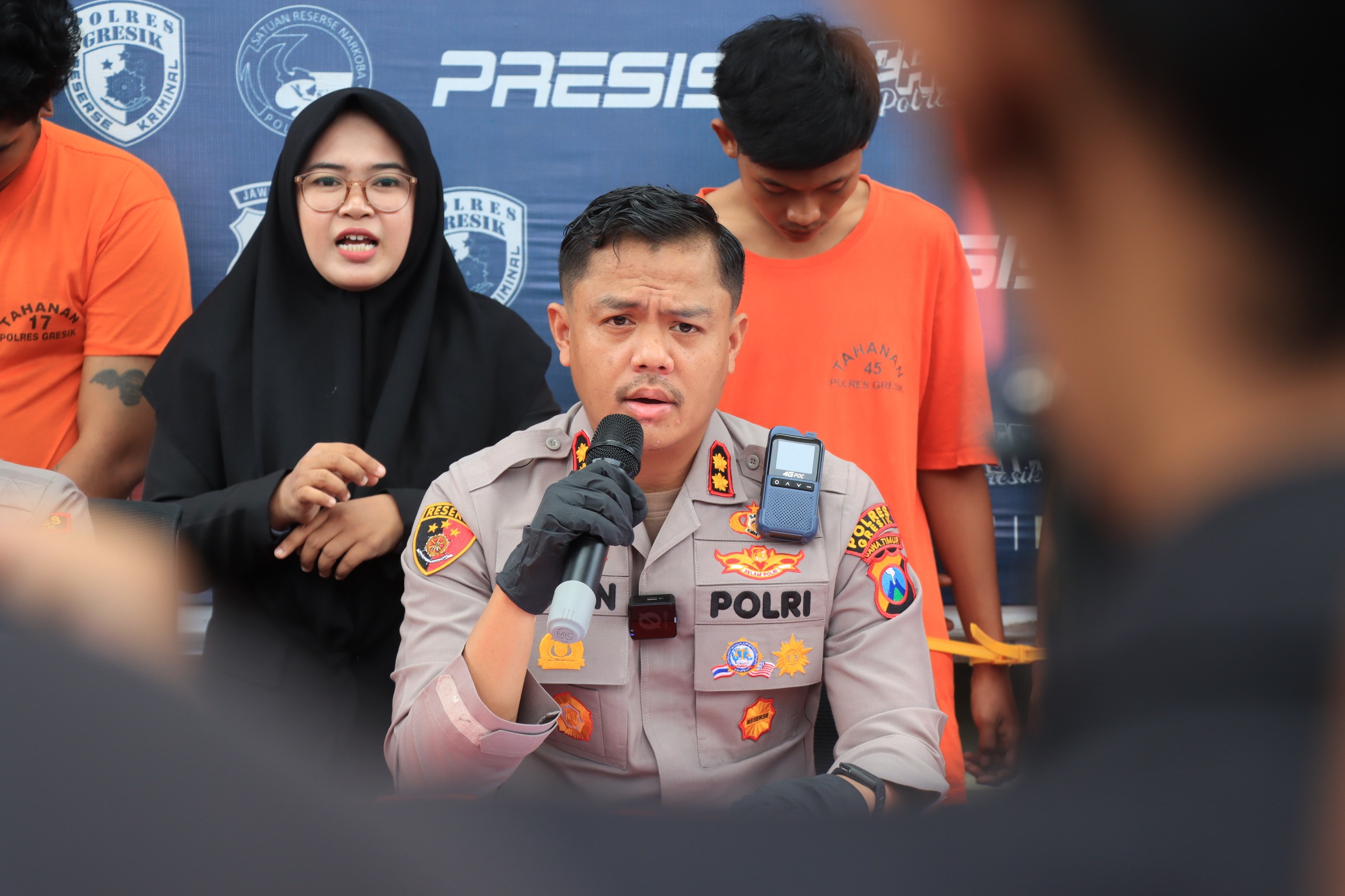 Polres Gresik Beri Tindakan Tegas Terukur Tiga Anggota Gangster